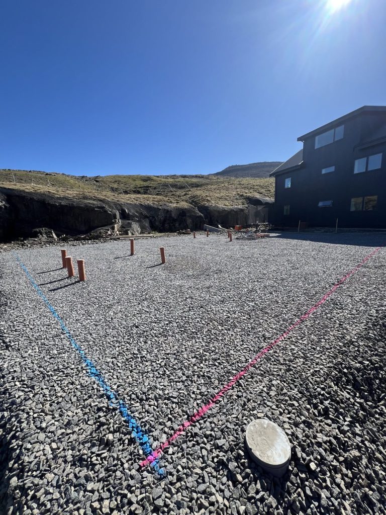 Javnað byggilendi við avmerktum útmátingarlinjum